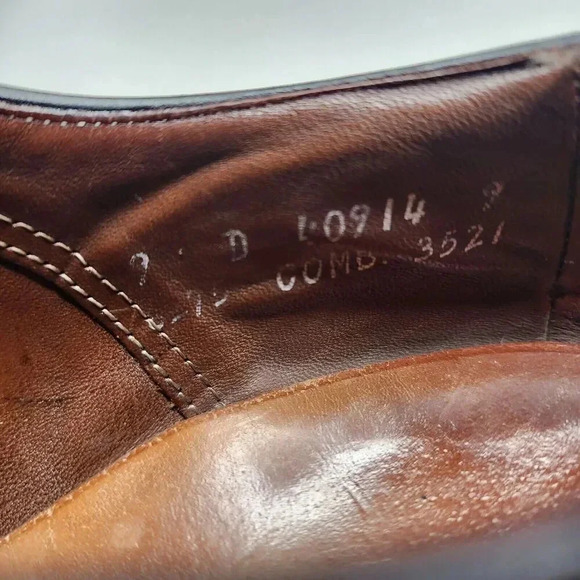 Allen Edmonds‎ McAllister Wingtip Burgundy Oxford Shoes Brogue 6275 Men\'s Size 9 main image 6